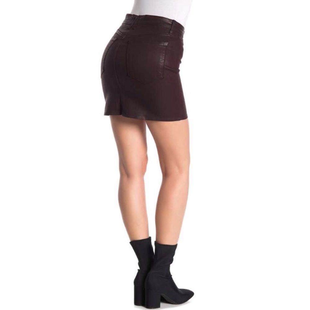 Good American Coated Denim Mini Skirt - Picture 3 of 8